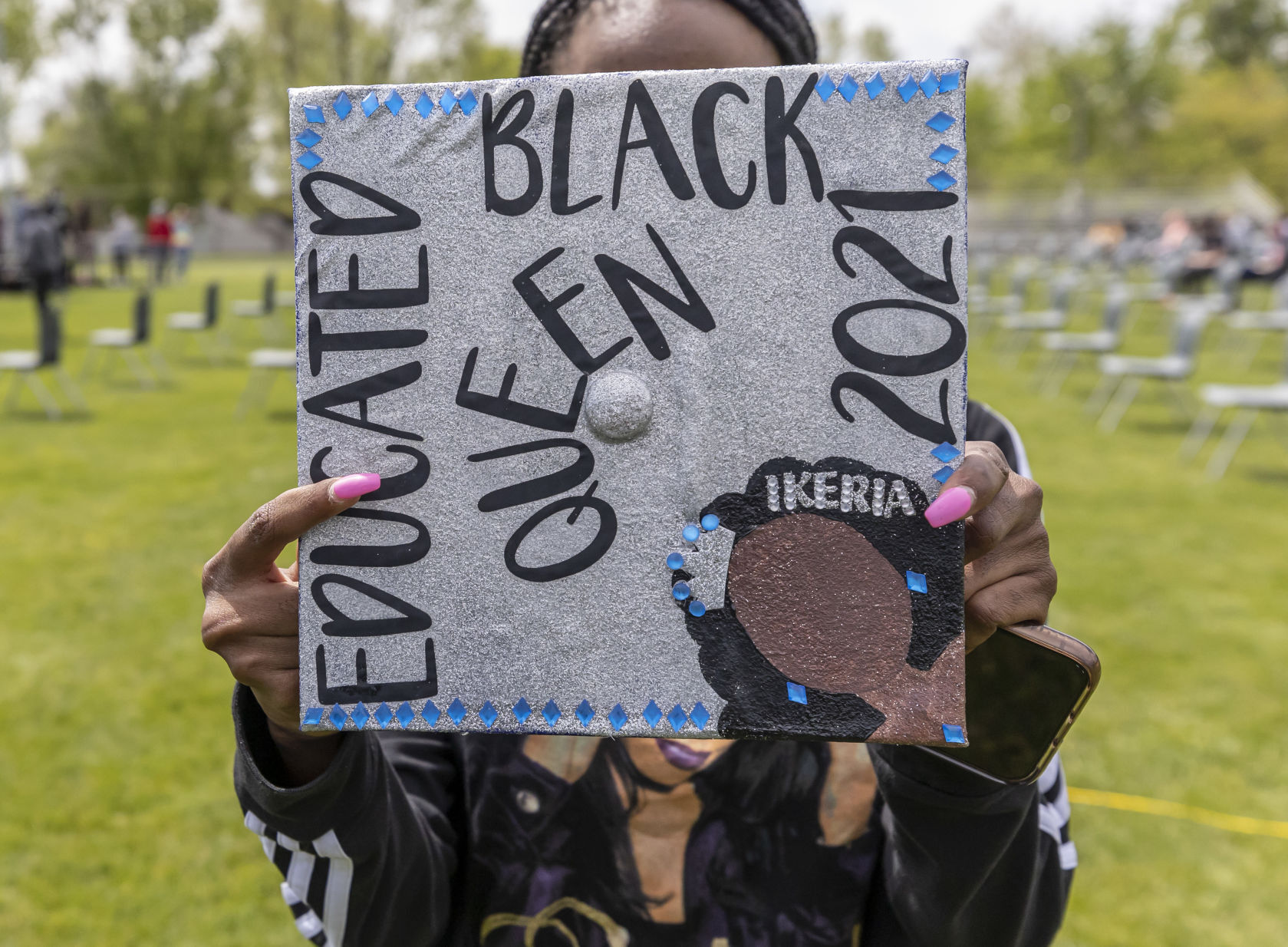 Macarthur grad caps 3 051421.JPG